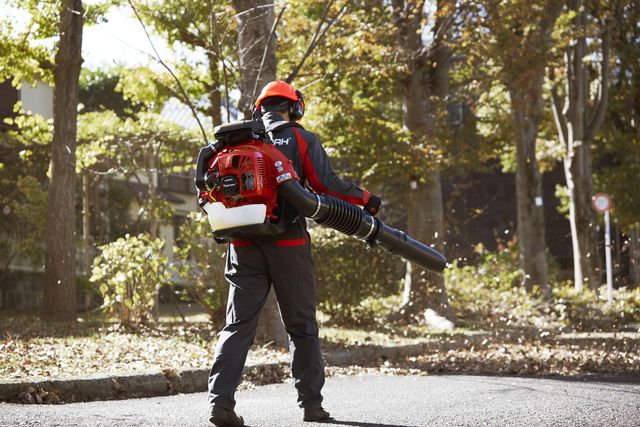 Backpack Blower EBZ8550 in use