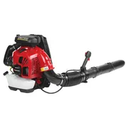 EBZ7500RH. 燃料タンクとフレキシブルホースが見えるリーフブロワーの側面図。