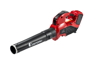 人間工学に基づいたハンドルを備えたZenohリーフブロワーの側面図。