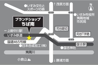 Illustration Chibaminami map